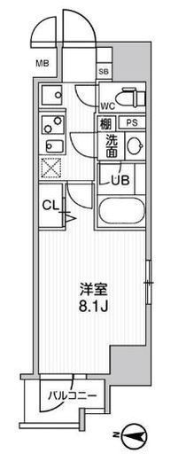 ROOTs Kikukawa (ルーツ菊川)　505号室　間取り