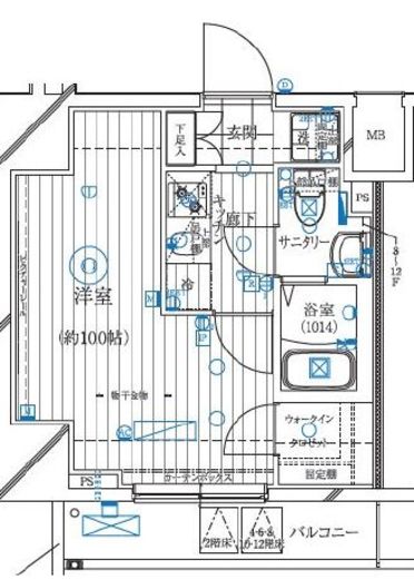 レガリス亀戸　306号室　間取り