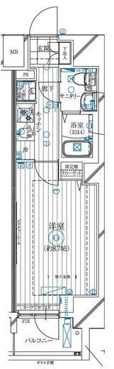 レガリス亀戸　501号室　間取り
