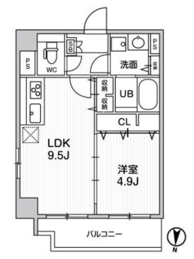 ROOTs Ryogoku (ルーツ両国)　601号室　間取り