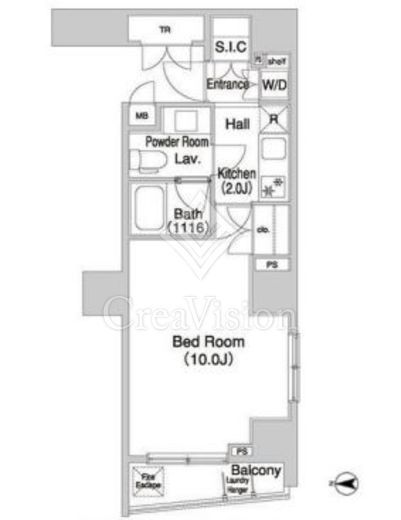 コンフォリア押上　201号室　間取り