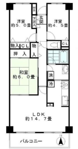 ジュネス　316号室　間取り