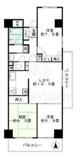 ジュネス　204号室　間取り
