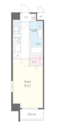 チェスナット西大島　301号室　間取り