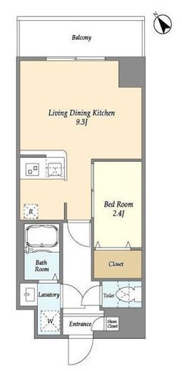 アルファコート曳舟　1002号室　間取り