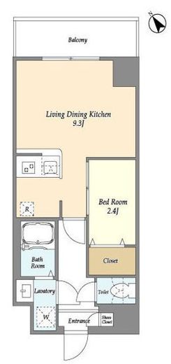 アルファコート曳舟　202号室　間取り