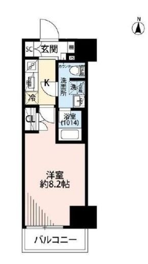 プレール・ドゥーク両国Ⅳ　503号室　間取り