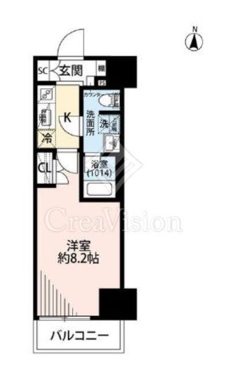 プレール・ドゥーク両国Ⅳ　505号室　間取り