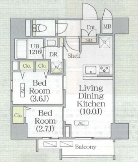 ボアビスタ上野御徒町　901号室　間取り
