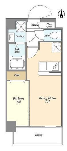 ドゥーエ青砥　301号室　間取り