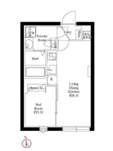 CASA PIAZZA 上野松が谷　402号室　間取り