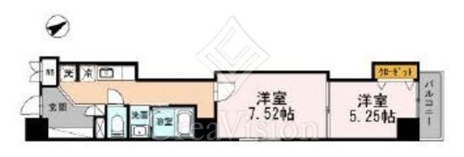 レジデンス大森　801号室　間取り