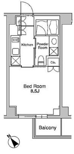 プラウドフラット南青山　402号室　間取り