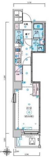 リヴシティ両国五番館　502号室　間取り