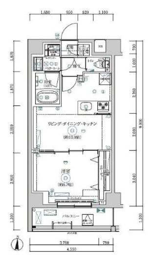 RELUXIA森下Ⅱ (リルシア森下Ⅱ)　704号室　間取り
