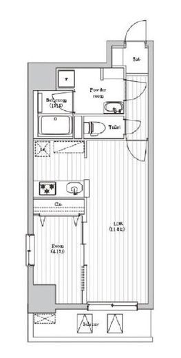 アーバンパーク日暮里　402号室　間取り