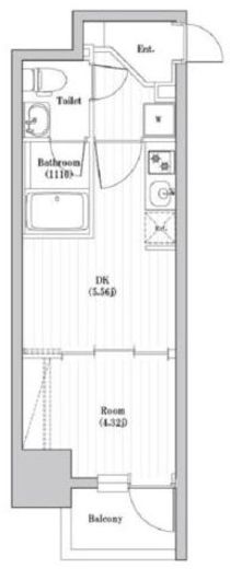 アーバンパーク日暮里　804号室　間取り