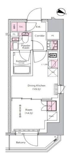 SYFORME NEXT MUKOJIMA (シーフォルムネクスト向島)　302号室　間取り