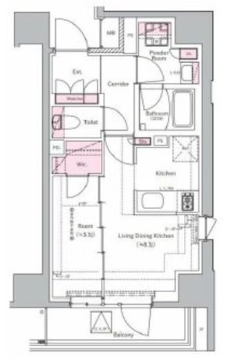 SYFORME NEXT MUKOJIMA (シーフォルムネクスト向島)　901号室　間取り