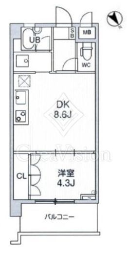 ウィルテラス押上　204号室　間取り