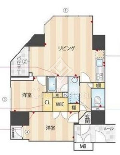 V-style入谷　1102号室　間取り