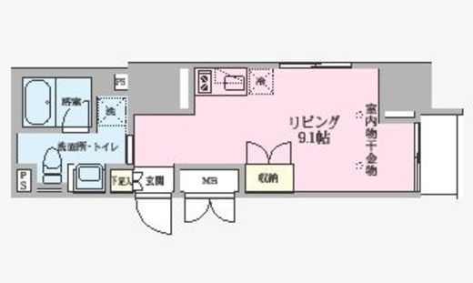 V-style入谷　1201号室　間取り