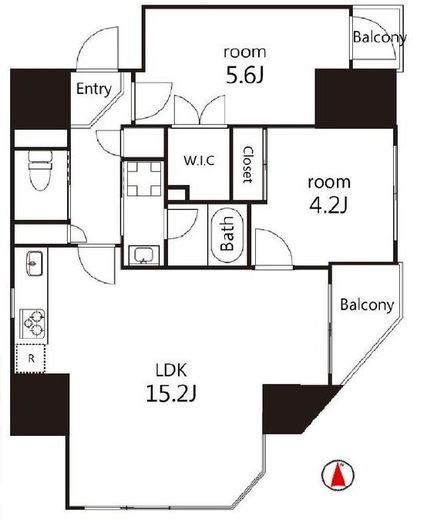 V-style入谷　1202号室　間取り