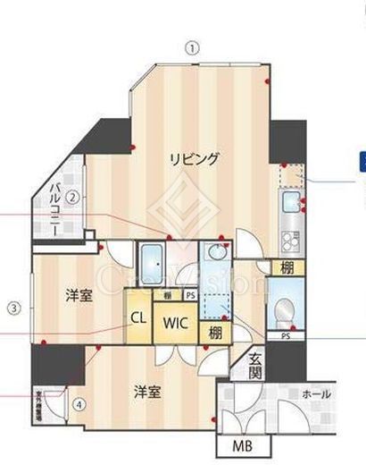 V-style入谷　702号室　間取り