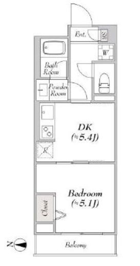 ルミークアン東陽町　307号室　間取り