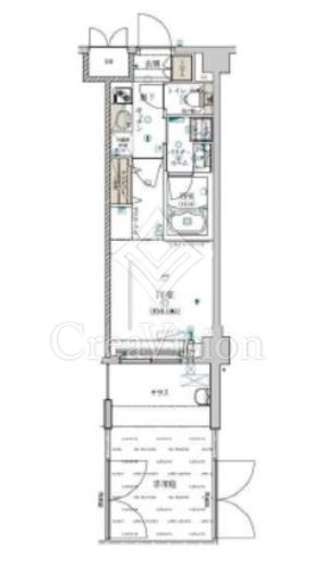 クレイシア両国カルミナ　102号室　間取り