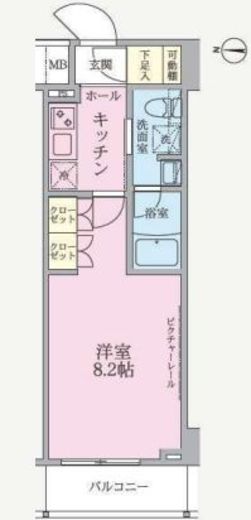 ARKMARK南千住RESIDENCE (アークマーク南千住レジデンス)　202号室　間取り