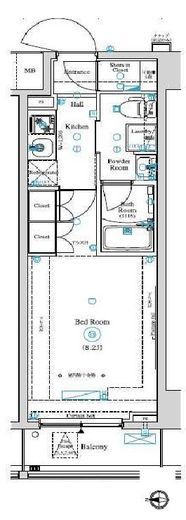 ARKMARK南千住RESIDENCE (アークマーク南千住レジデンス)　403号室　間取り