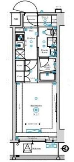 ARKMARK南千住RESIDENCE (アークマーク南千住レジデンス)　5F2号室　間取り
