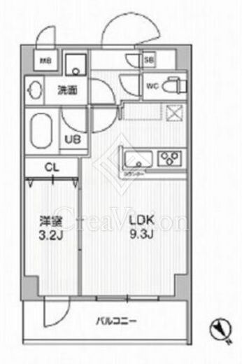 ドゥーエ曳舟　101号室　間取り