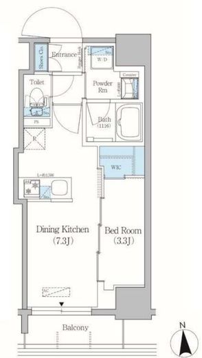 アーバネックス上野元浅草　803号室　間取り