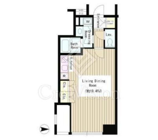 クレアーレ麹町　503号室　間取り