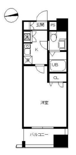 スカイコート蔵前　401号室　間取り