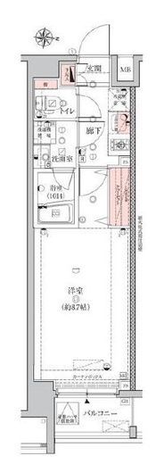 エストゥルース両国　304号室　間取り