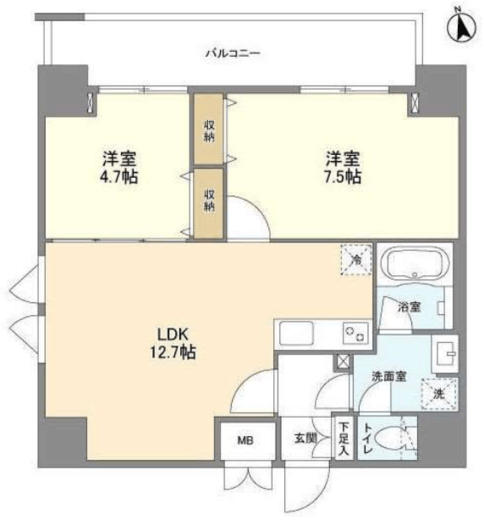 リバーレ上野稲荷町　901号室　間取り