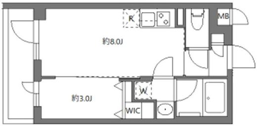 ハーモニーレジデンス東京南砂ザガーデン　207号室　間取り