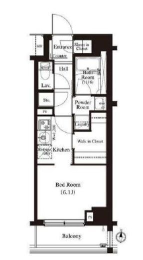 アーバンパーク住吉　702号室　間取り