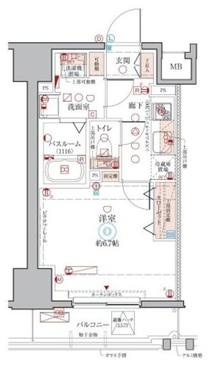 クレヴィスタ元浅草　203号室　間取り