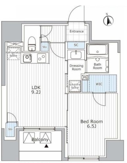 ウィステリア エス 上野　403号室　間取り