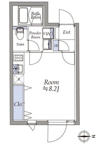 アトリオフラッツ大島　102号室　間取り