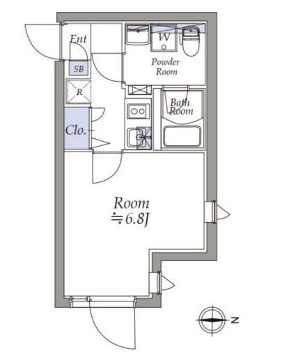 アトリオフラッツ大島　304号室　間取り