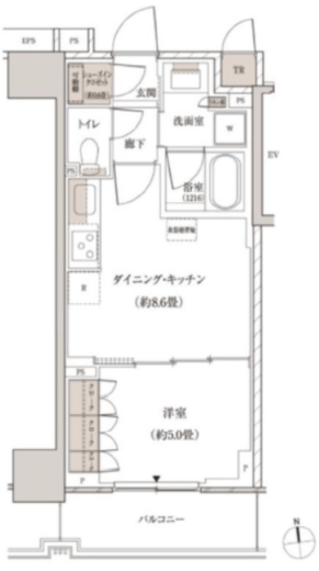 パークホームズ東陽町　1002号室　間取り
