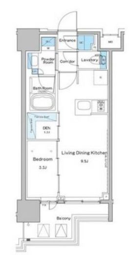 ルフォンプログレ門前仲町プレミア　502号室　間取り