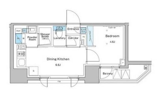 ルフォンプログレ門前仲町プレミア　905号室　間取り