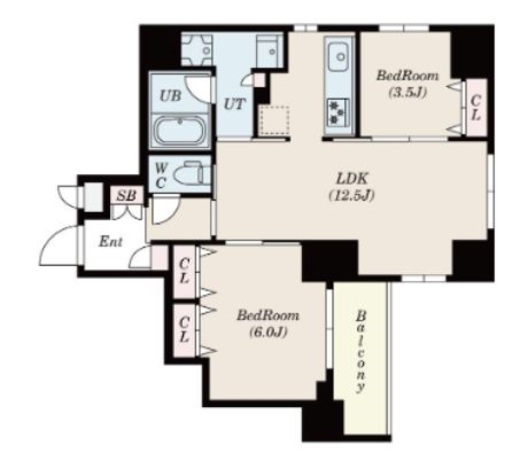 S-RESIDENCE押上epure (エスレジデンス押上エピュレ)　201号室　間取り