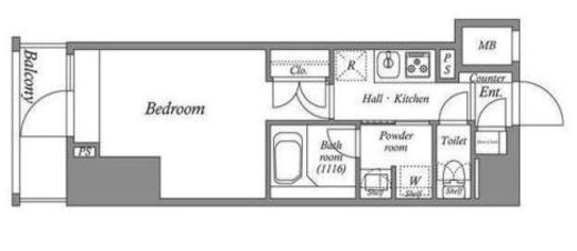 ACPレジデンス亀戸　1002号室　間取り